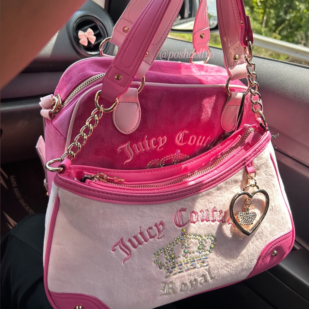 Sold 🎀 NWT Juicy Couture Juicy Kingdom Bags + Pink Cherry Charm Bundle 💖